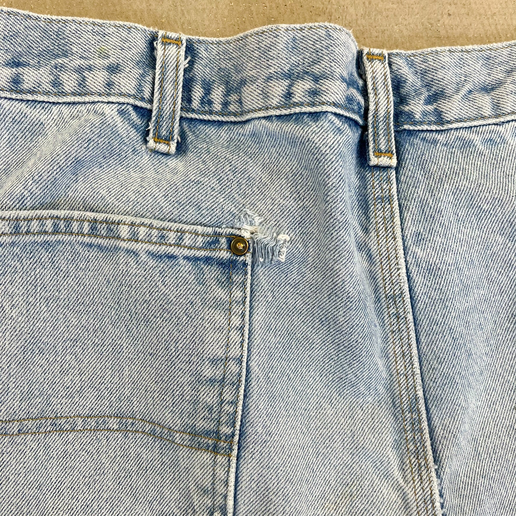 F- Carhartt Double Knee Denim Workwear Pants