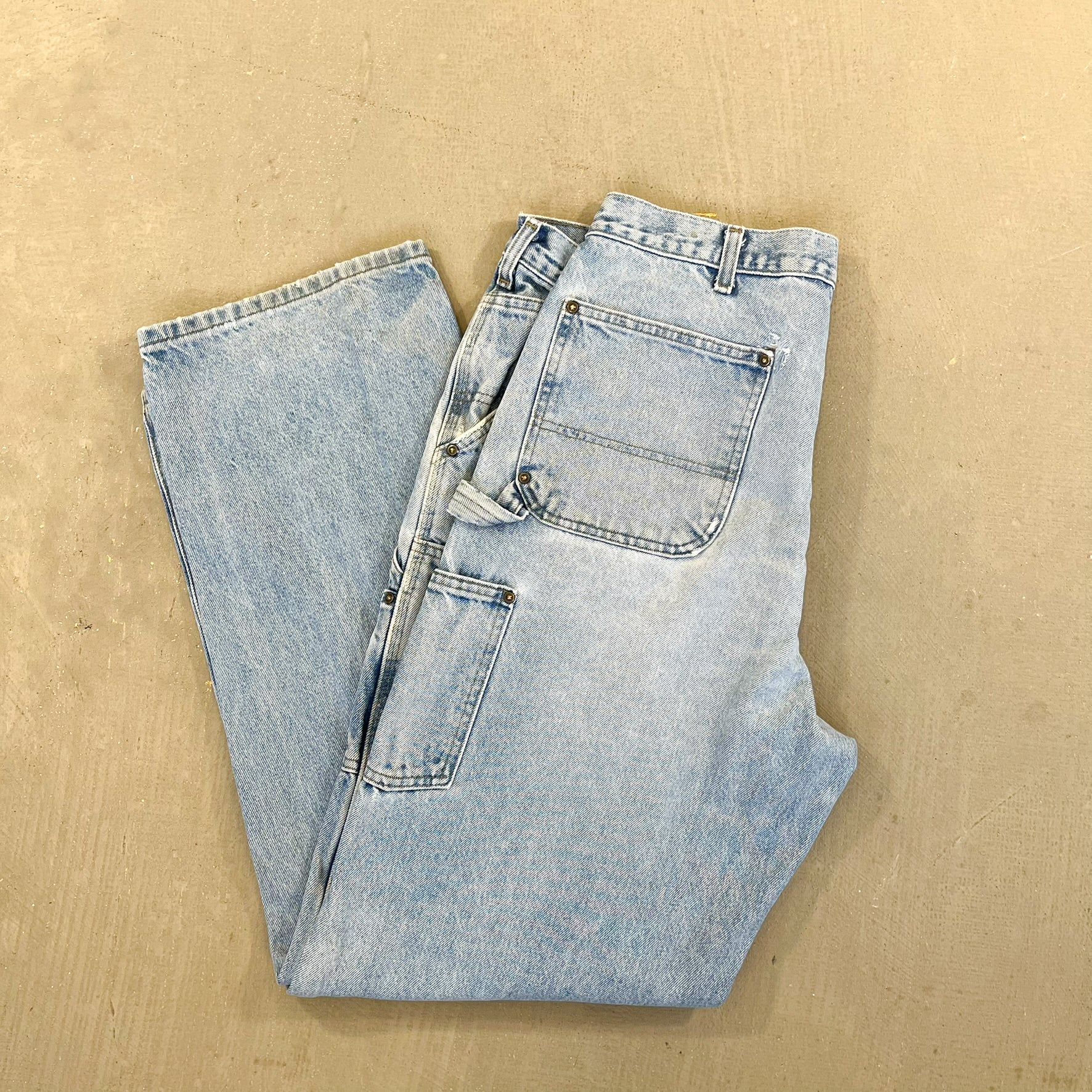 F- Carhartt Double Knee Denim Workwear Pants