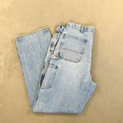 F- Carhartt Double Knee Denim Workwear Pants