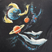 J- Vintage '90 Harlequins Animals In Space Graphic Single Stitch Tee - L