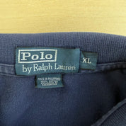 J- Vintage Polo RL Embroidered Logo Navy Polo Shirt - XL