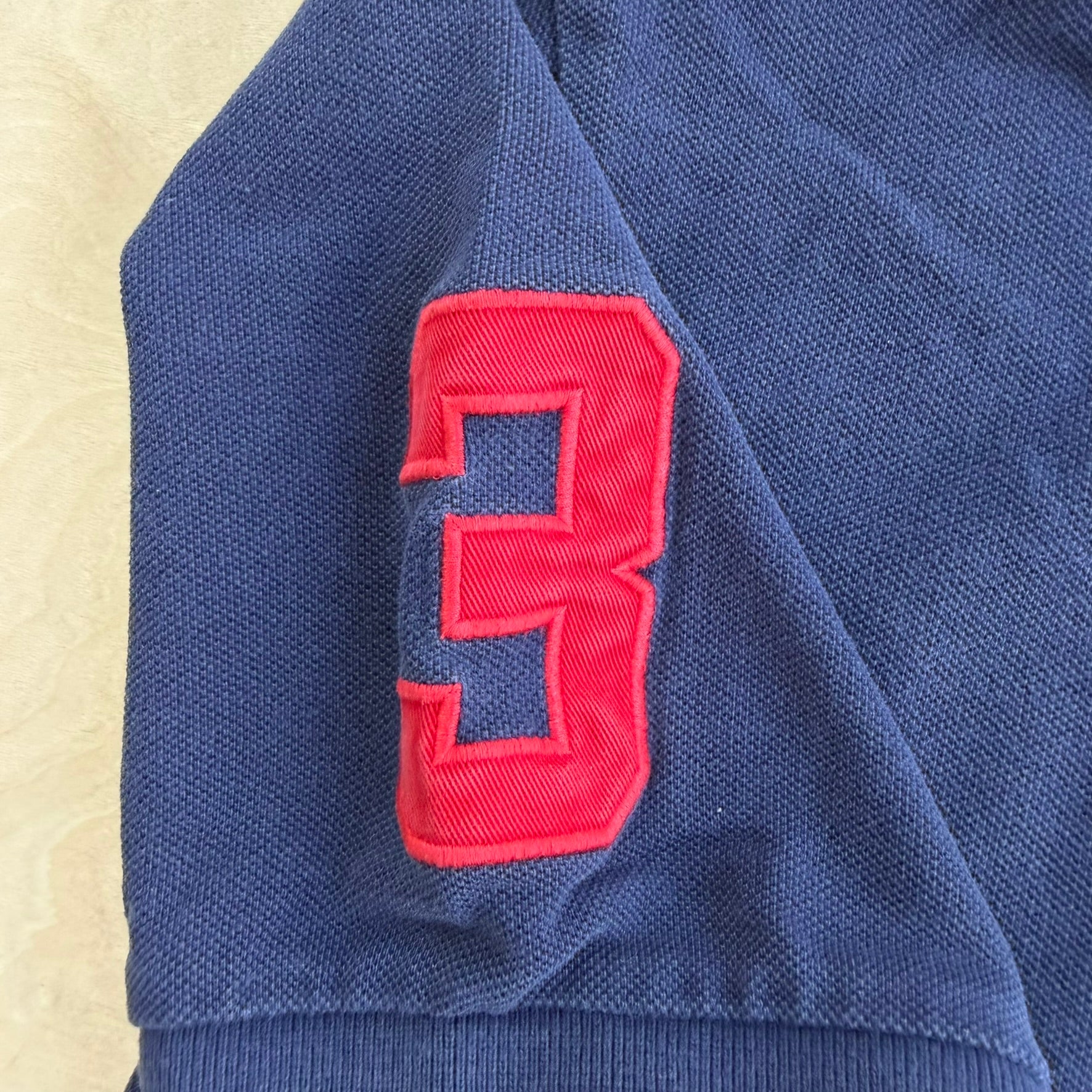 J- Vintage Polo RL Embroidered Logo Navy Polo Shirt - XL