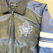 F- Vintage Toronto Maple Leafs NHL Leather Jacket