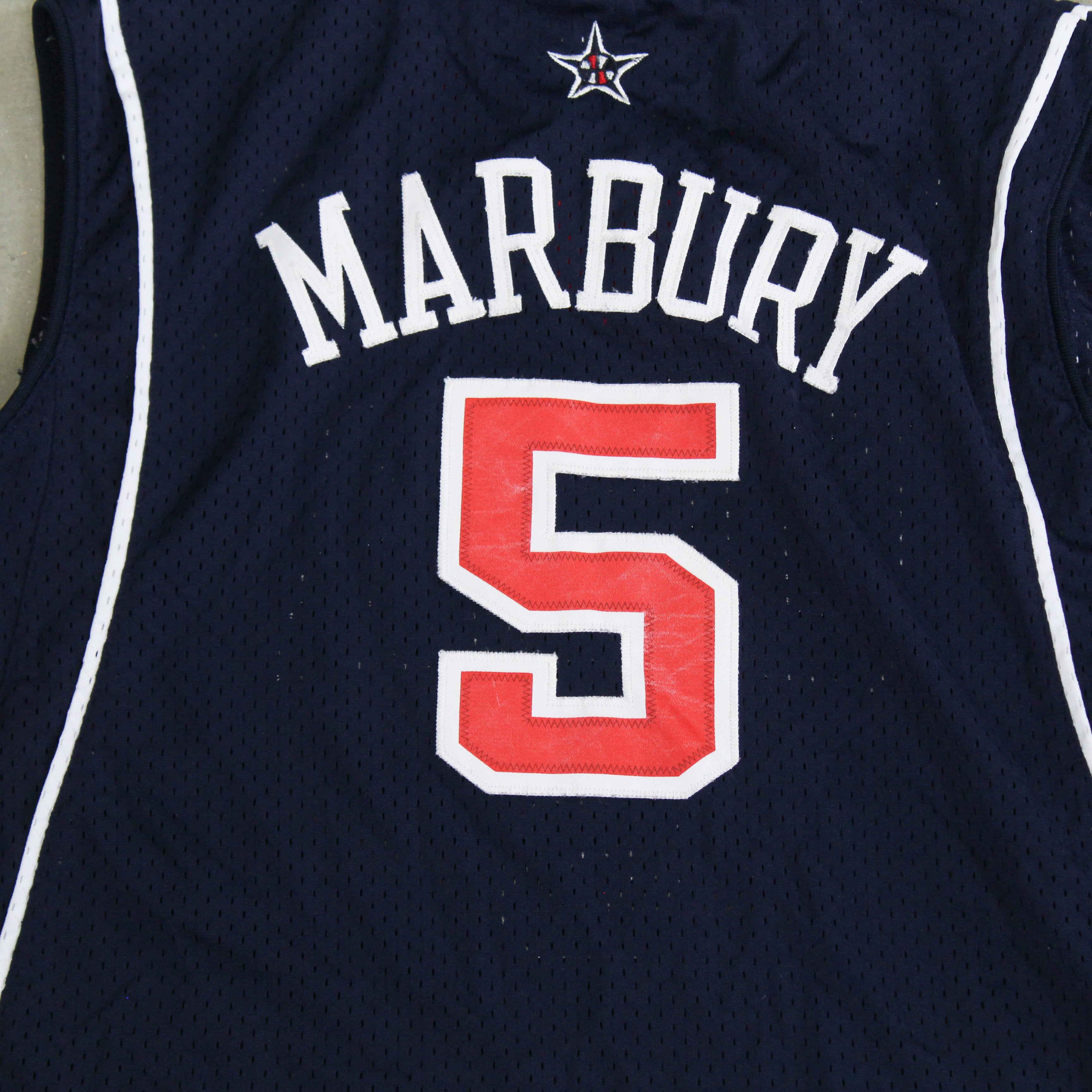 F- Vintage Team USA Basketball Stephon Marbury Reebok Basketball Jersey