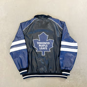 F- Vintage Toronto Maple Leafs NHL Leather Jacket