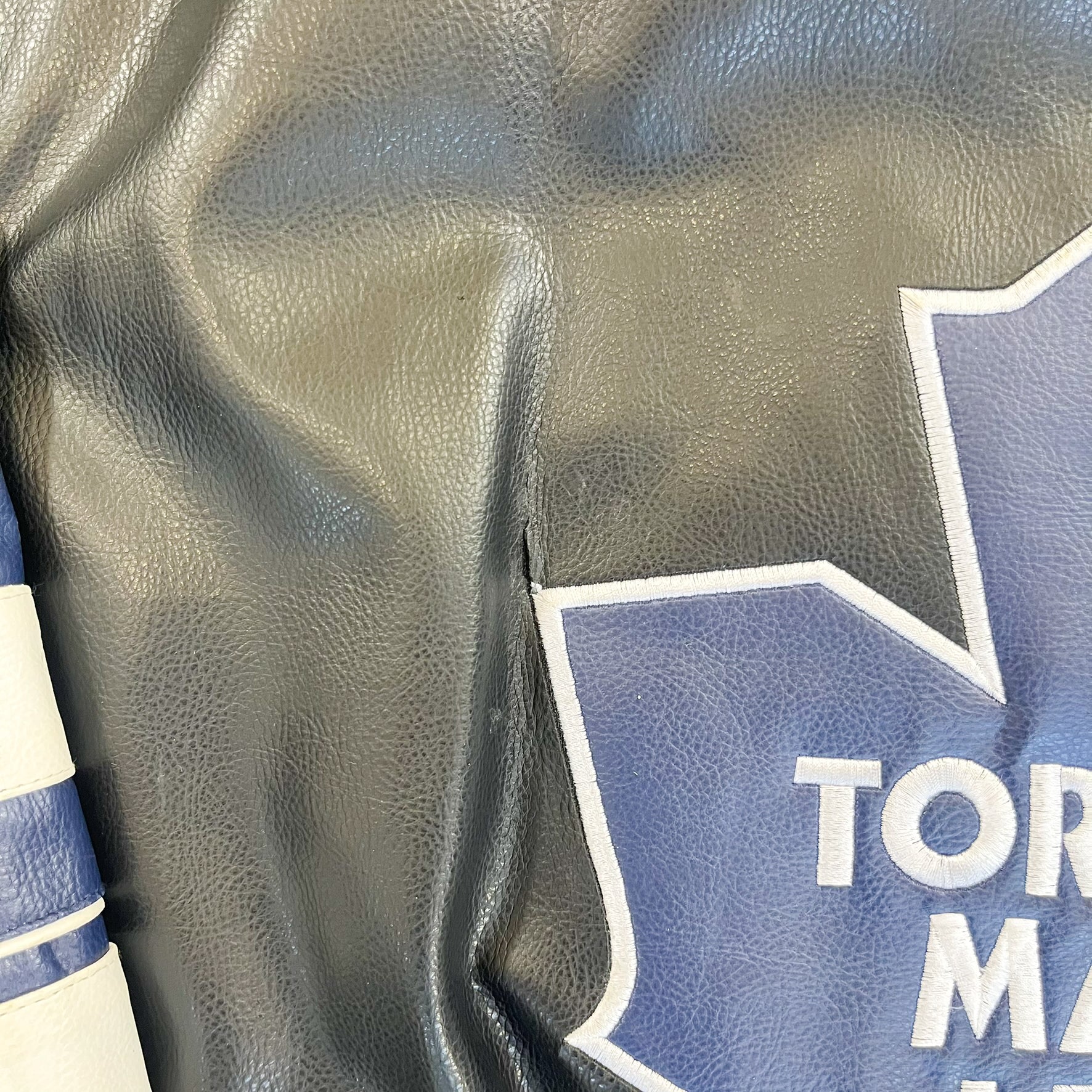 F- Vintage Toronto Maple Leafs NHL Leather Jacket