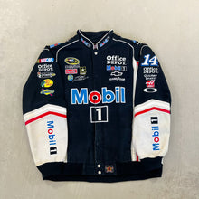 Load image into Gallery viewer, F- Vintage Nascar Jeff Hamilton Mobil 1 Racing Jacket
