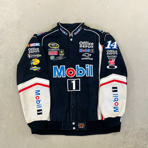 F- Vintage Nascar Jeff Hamilton Mobil 1 Racing Jacket