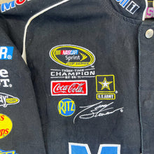 Load image into Gallery viewer, F- Vintage Nascar Jeff Hamilton Mobil 1 Racing Jacket
