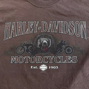 J- Vintage '07 Harley Davidson Bozeman Montana Graphic Tee - L
