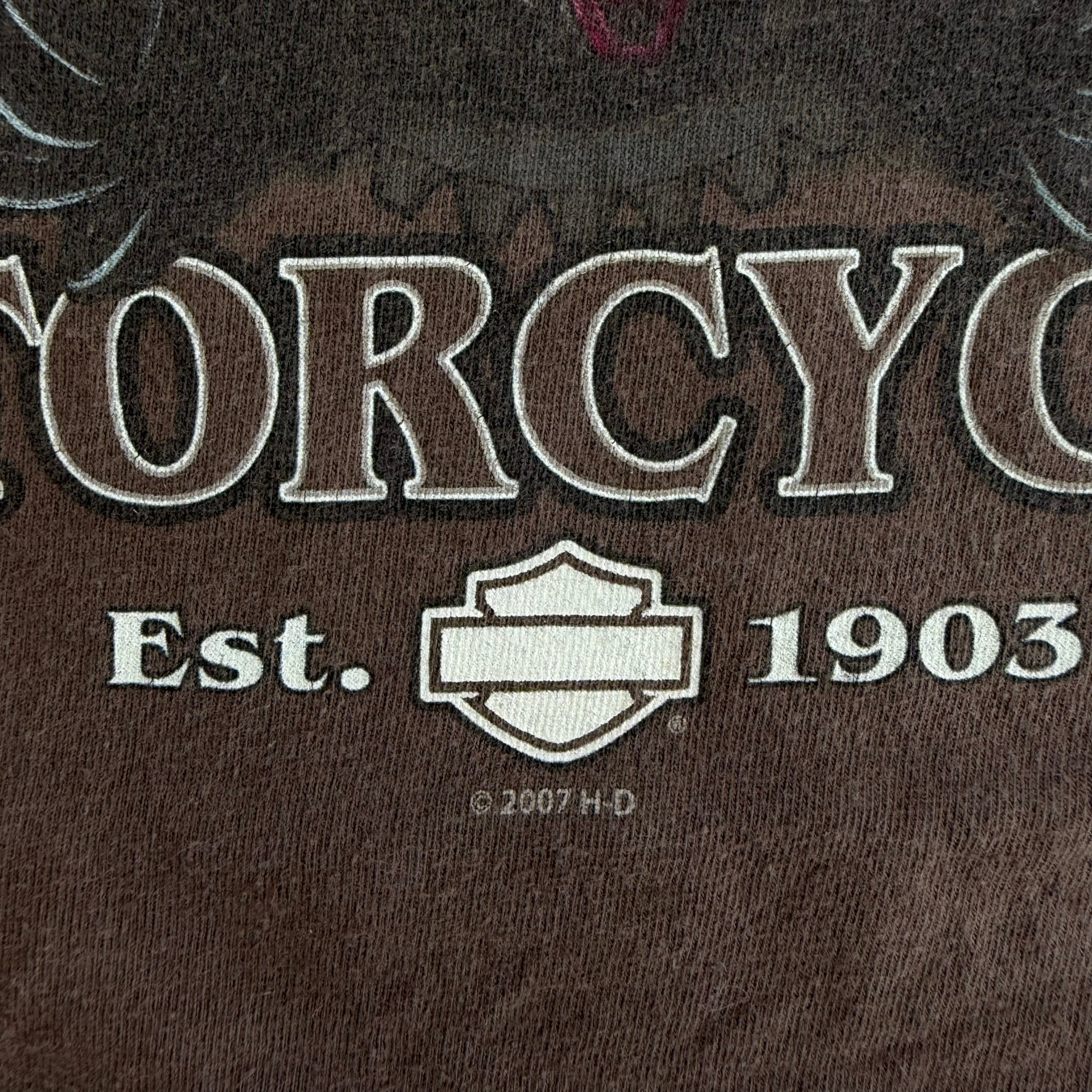 J- Vintage '07 Harley Davidson Bozeman Montana Graphic Tee - L