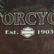 J- Vintage '07 Harley Davidson Bozeman Montana Graphic Tee - L