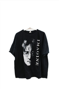 X - John Lennon Imagine Picture Anvil Tag Tee