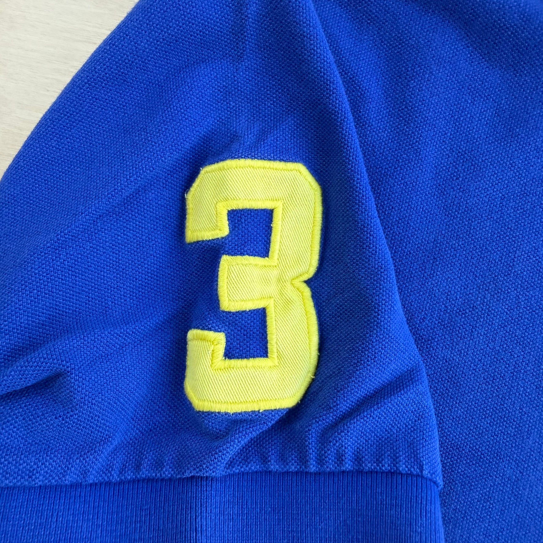 J- Vintage 90s Polo RL Embroidered Logo Blue Polo Shirt - L