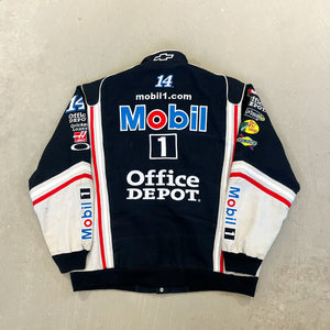 F- Vintage Nascar Jeff Hamilton Mobil 1 Racing Jacket