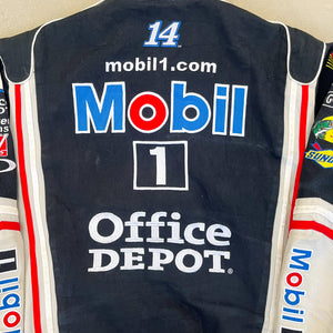 F- Vintage Nascar Jeff Hamilton Mobil 1 Racing Jacket