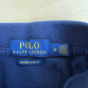 J- Vintage Polo RL Embroidered Logo & Crest Navy Polo Shirt - M