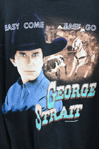 X - Vintage 1993 Jerzees George Strait Easy Come Easy Go Tour Picture Tee