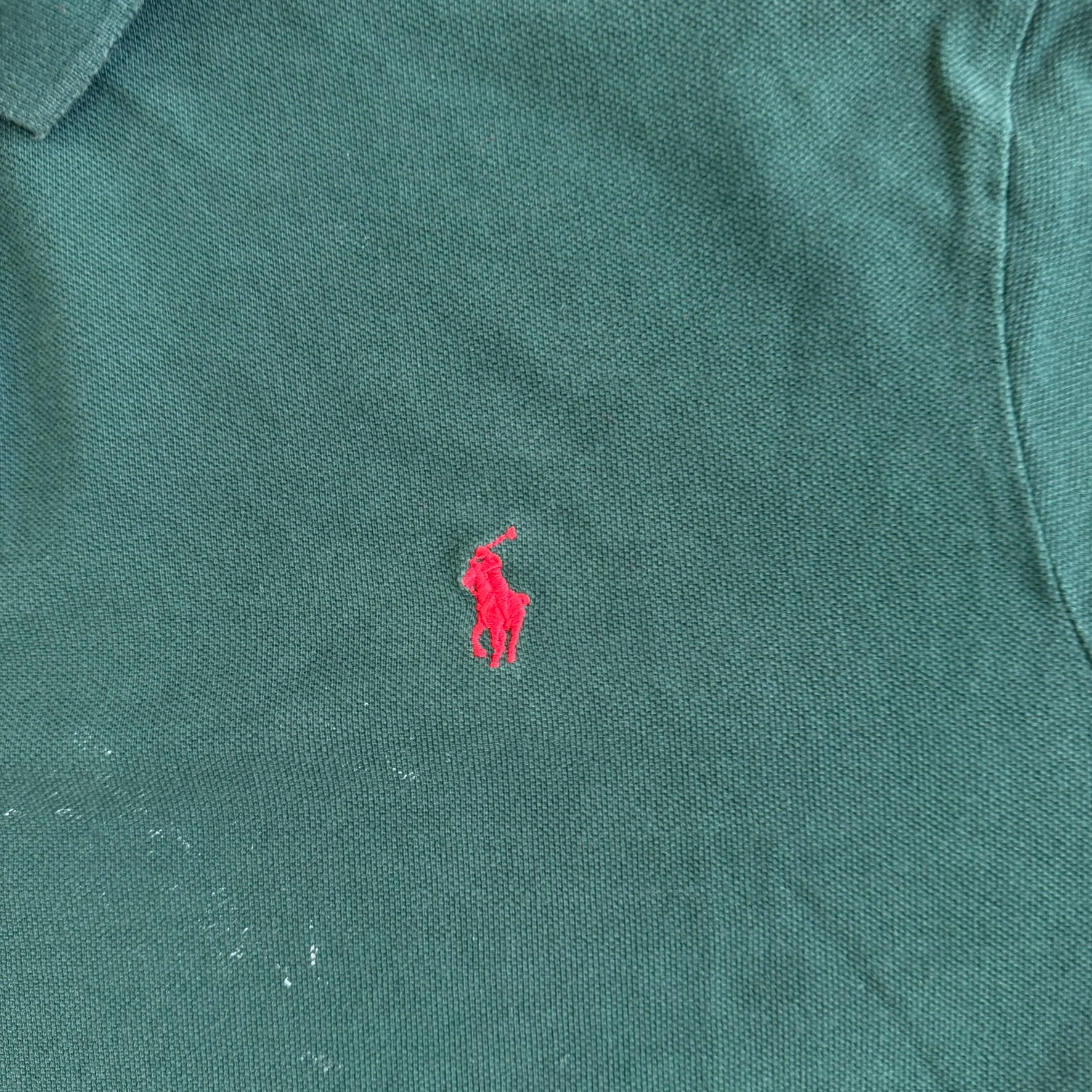 J- Vintage Polo RL Embroidered Logo Forest Green Polo Shirt - 2XL