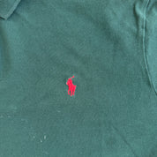 J- Vintage Polo RL Embroidered Logo Forest Green Polo Shirt - 2XL