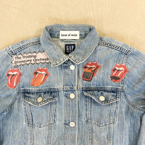 F- HOM Gap Rolling Stones/Metallica Reworked Custom Denim Jacket
