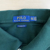 J- Vintage Polo RL Embroidered Logo Forest Green Polo Shirt - 2XL