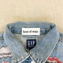 Load image into Gallery viewer, F- HOM Gap Rolling Stones/Metallica Reworked Custom Denim Jacket
