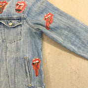 F- HOM Gap Rolling Stones/Metallica Reworked Custom Denim Jacket
