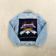 F- HOM Gap Rolling Stones/Metallica Reworked Custom Denim Jacket