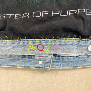 F- HOM Gap Rolling Stones/Metallica Reworked Custom Denim Jacket