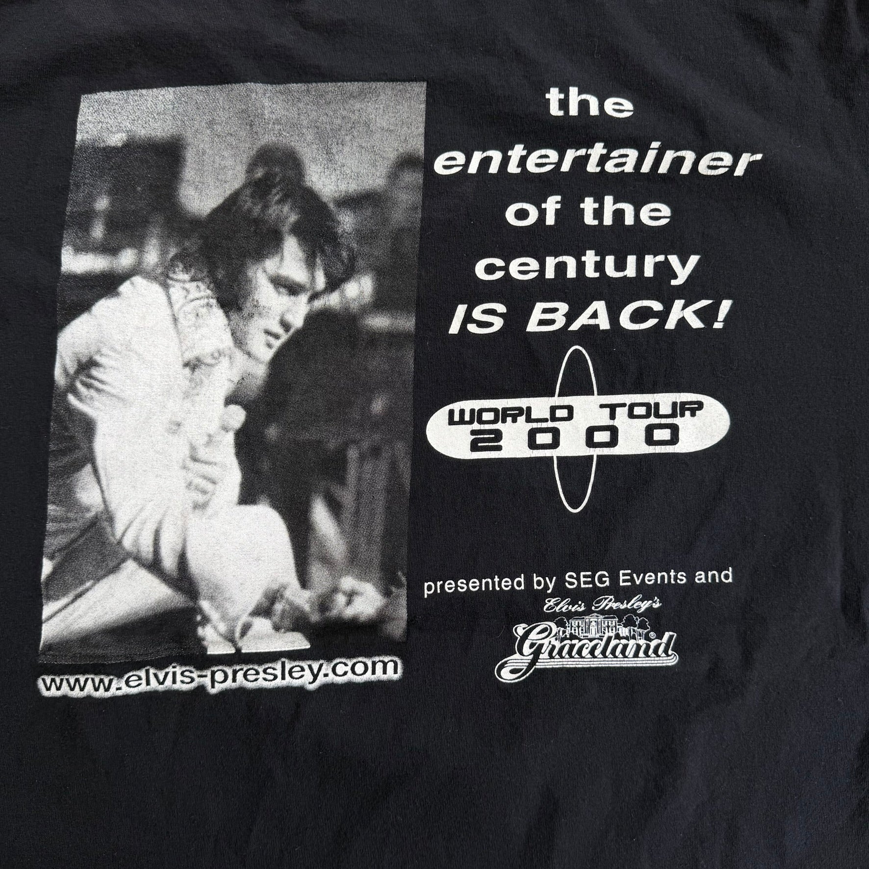 J- Vintage '00 Elvis The Concert World Tour Picture Tee - 2XL