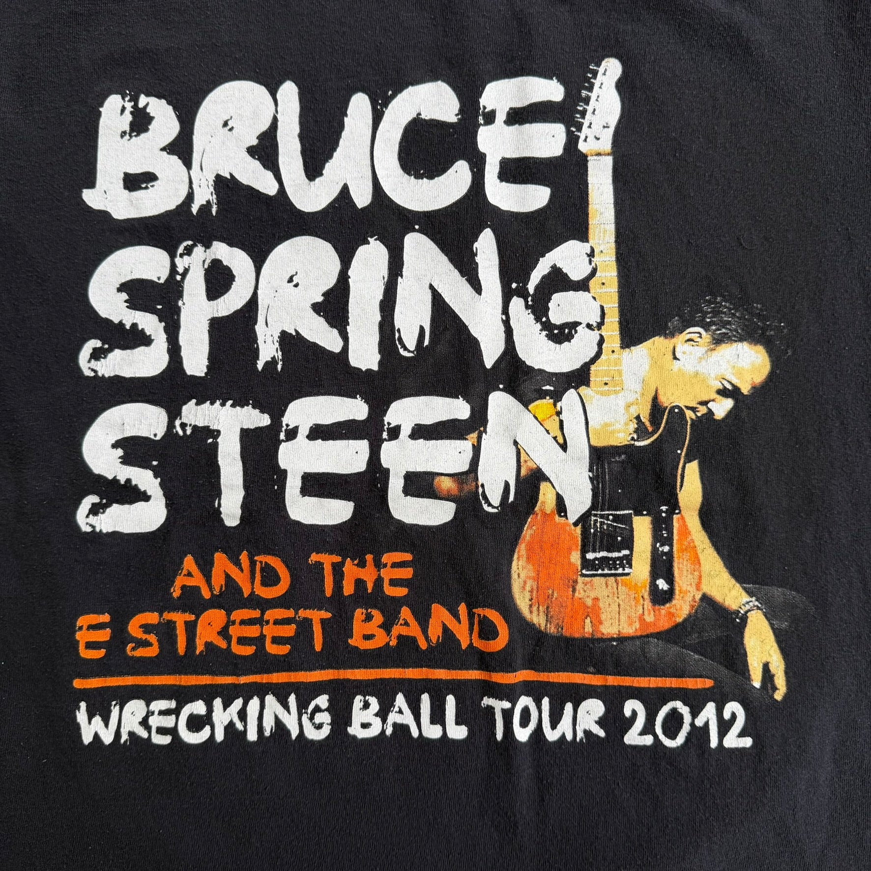 J- Vintage '12 Bruce Springsteen Wrecking Ball Tour Picture Tee - L