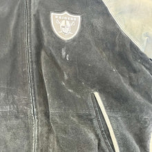 Load image into Gallery viewer, F- Vintage Oakland Raiders NFL Suede Jacket
