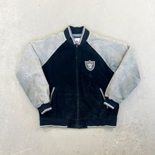 Load image into Gallery viewer, F- Vintage Oakland Raiders NFL Suede Jacket
