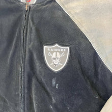 Load image into Gallery viewer, F- Vintage Oakland Raiders NFL Suede Jacket
