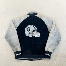 Load image into Gallery viewer, F- Vintage Oakland Raiders NFL Suede Jacket
