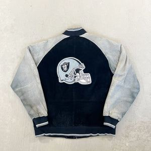 F- Vintage Oakland Raiders NFL Suede Jacket