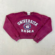F- HOM Universita' Roma Cropped Reworked Crewneck