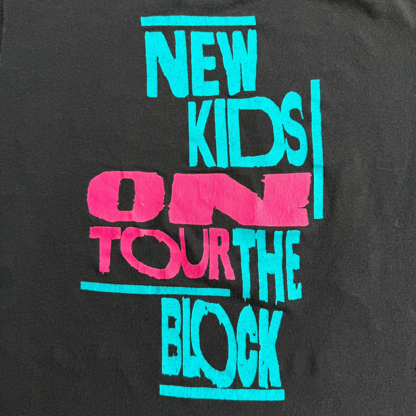 J- Vintage '89 New Kids On The Block On Tour Made In USA Single Stitch Tee - M