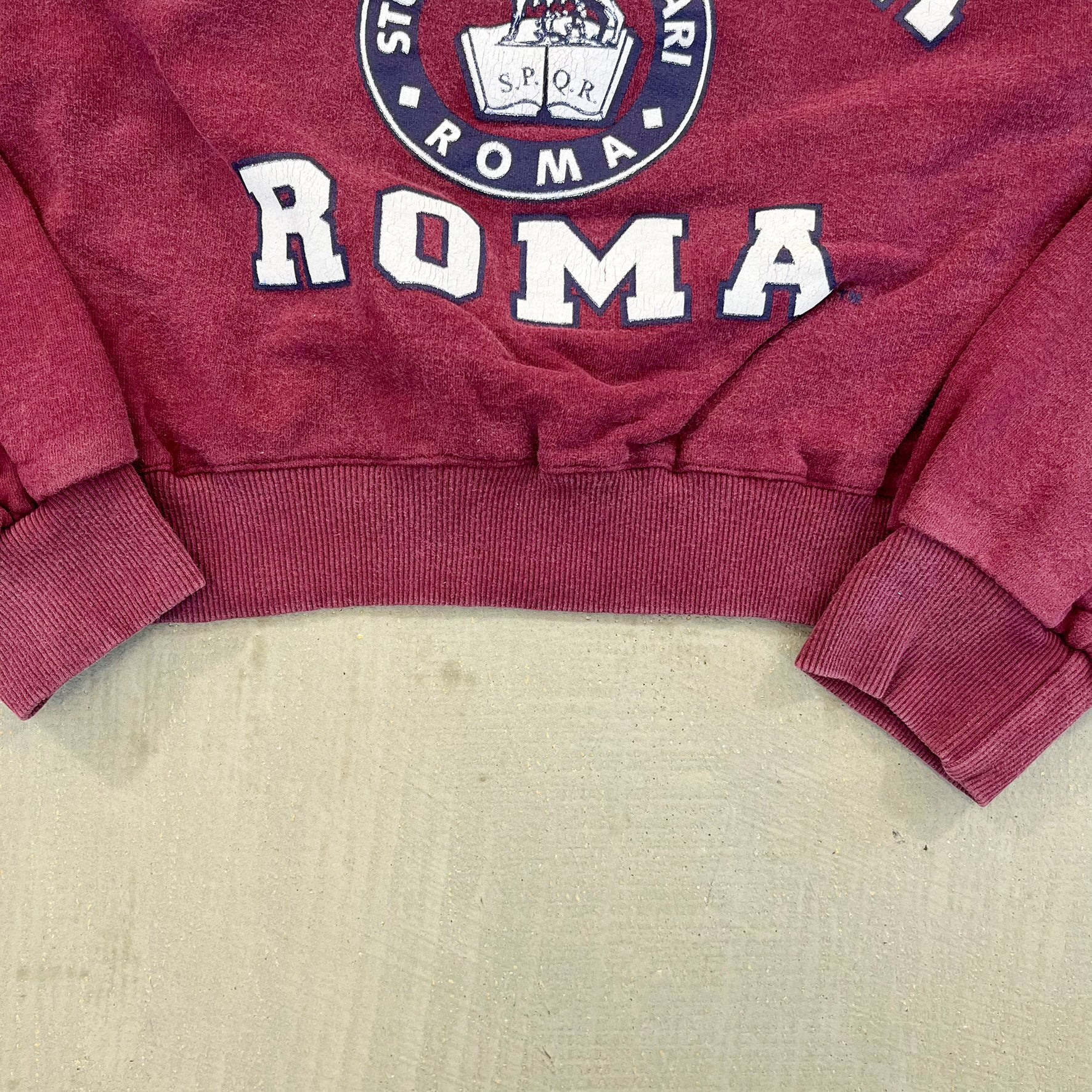 F- HOM Universita' Roma Cropped Reworked Crewneck