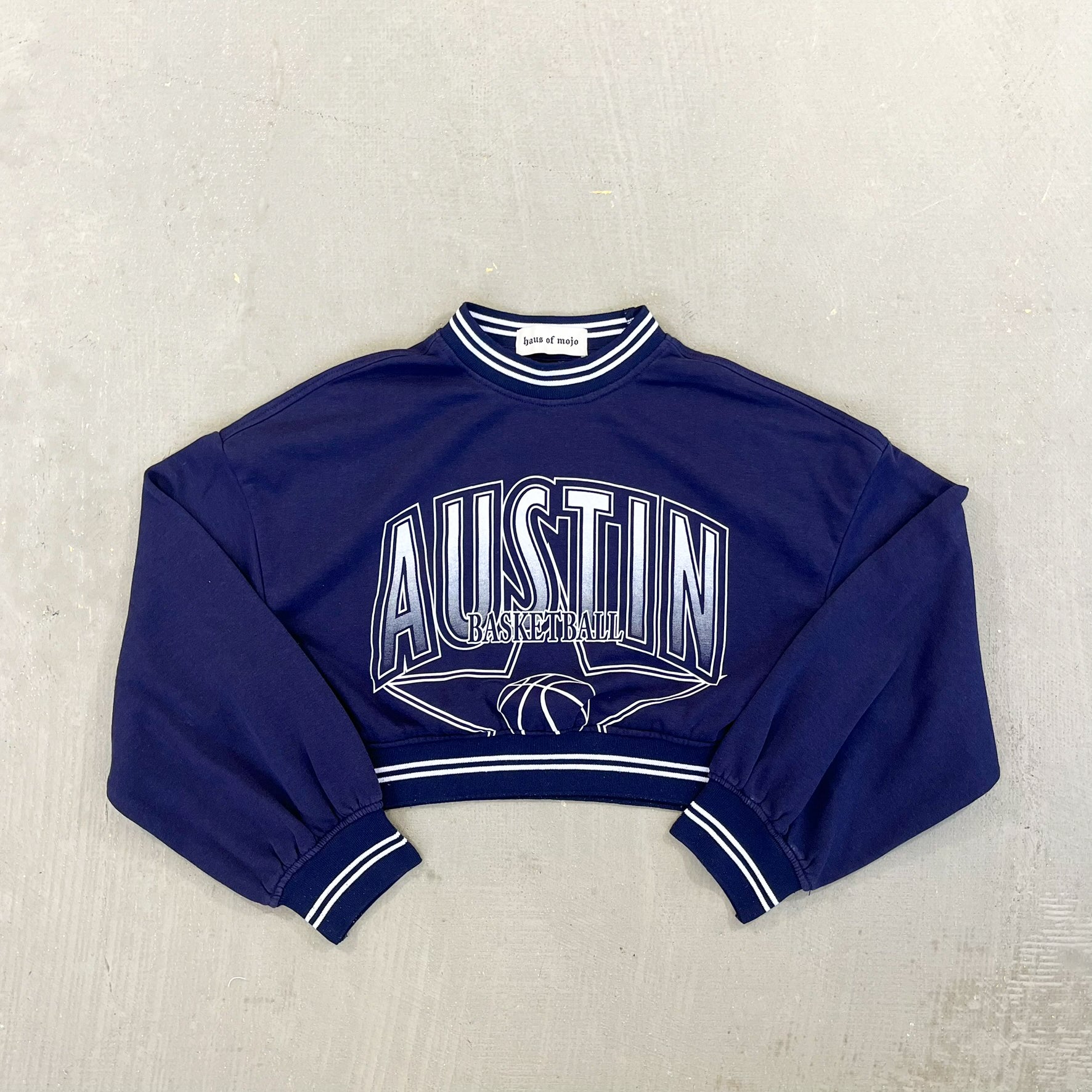 F- HOM Austin Basketball Cropped Reworked Crewneck