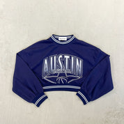 F- HOM Austin Basketball Cropped Reworked Crewneck