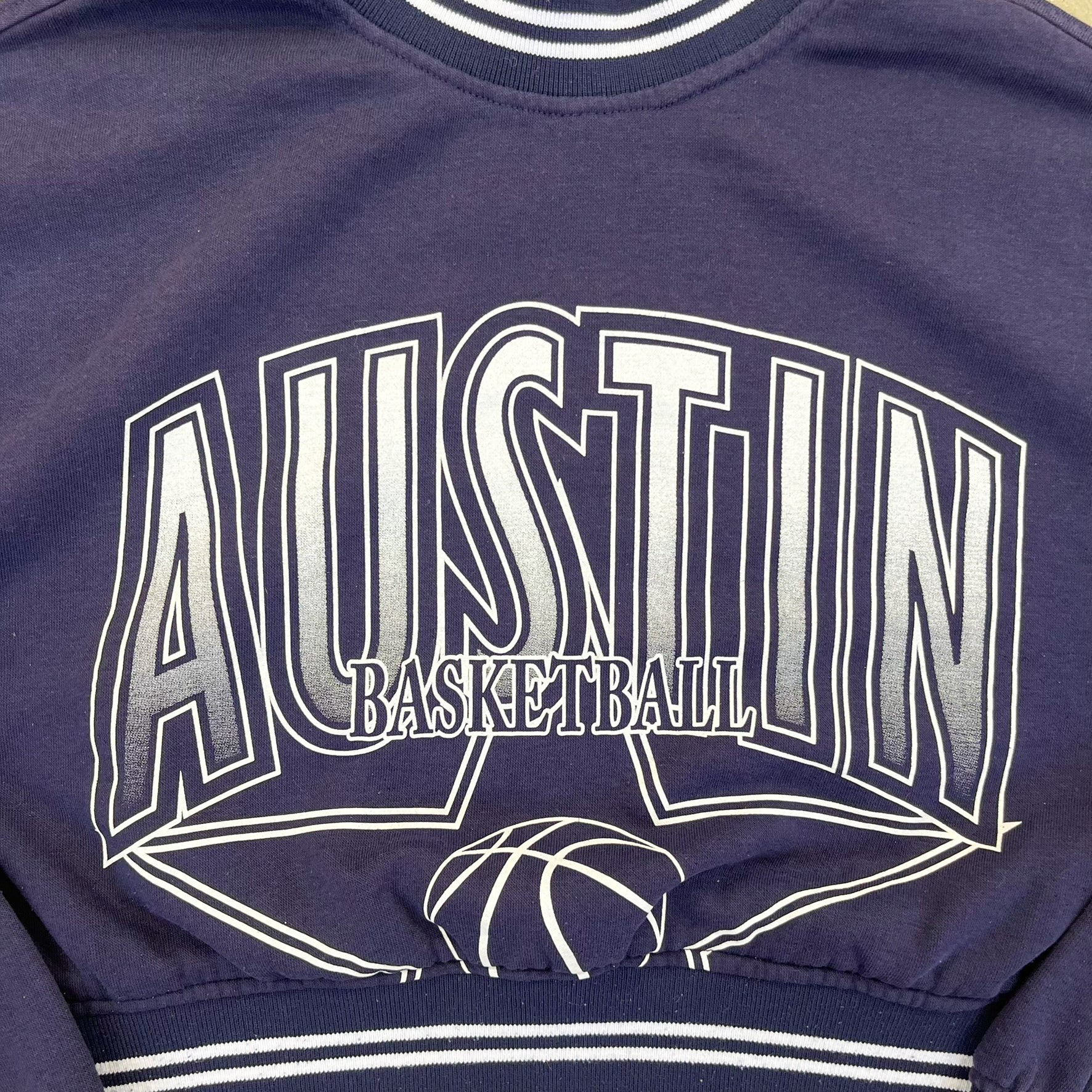 F- HOM Austin Basketball Cropped Reworked Crewneck