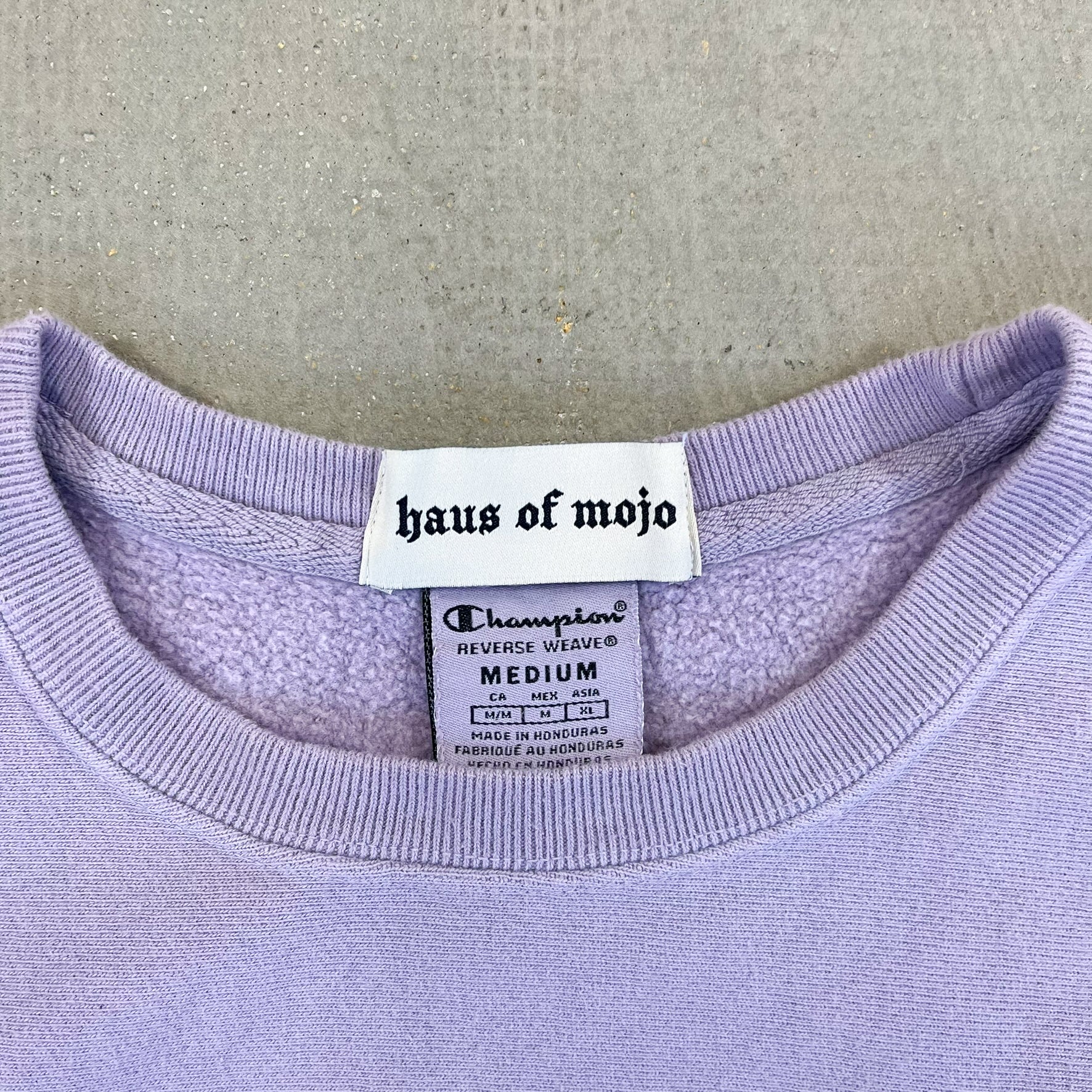 F- HOM Champion Reverse Weave Cropped Reworked Crewneck