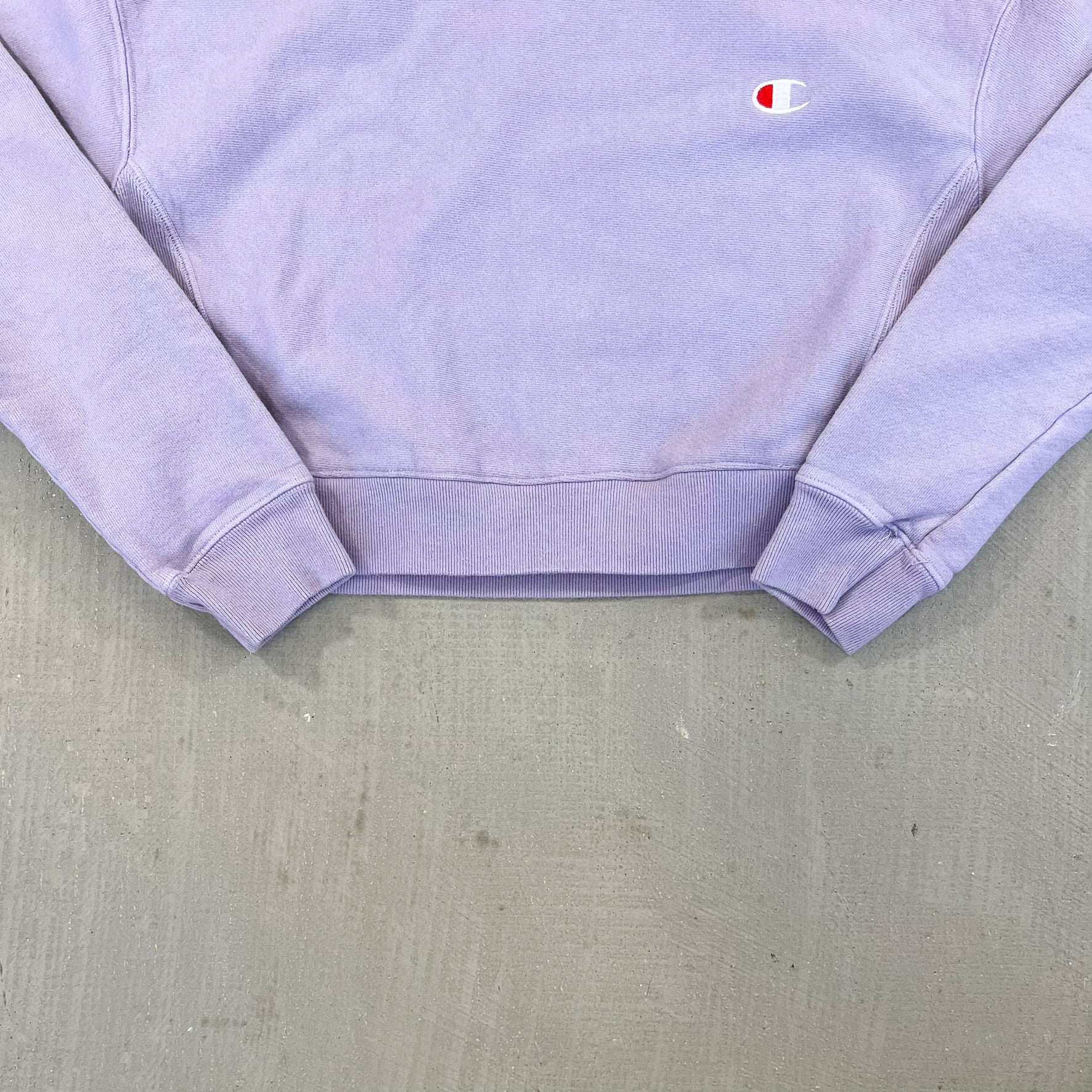 F- HOM Champion Reverse Weave Cropped Reworked Crewneck