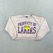 F- HOM Los Angeles Lakers Cropped Reworked Crewneck