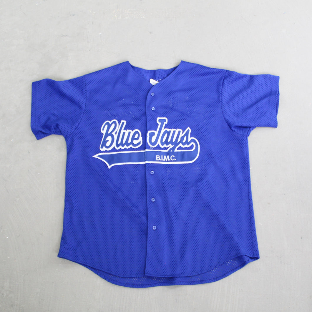 D- Vintage Toronto Blue Jays MLB Majestic Mesh Baseball Jersey
