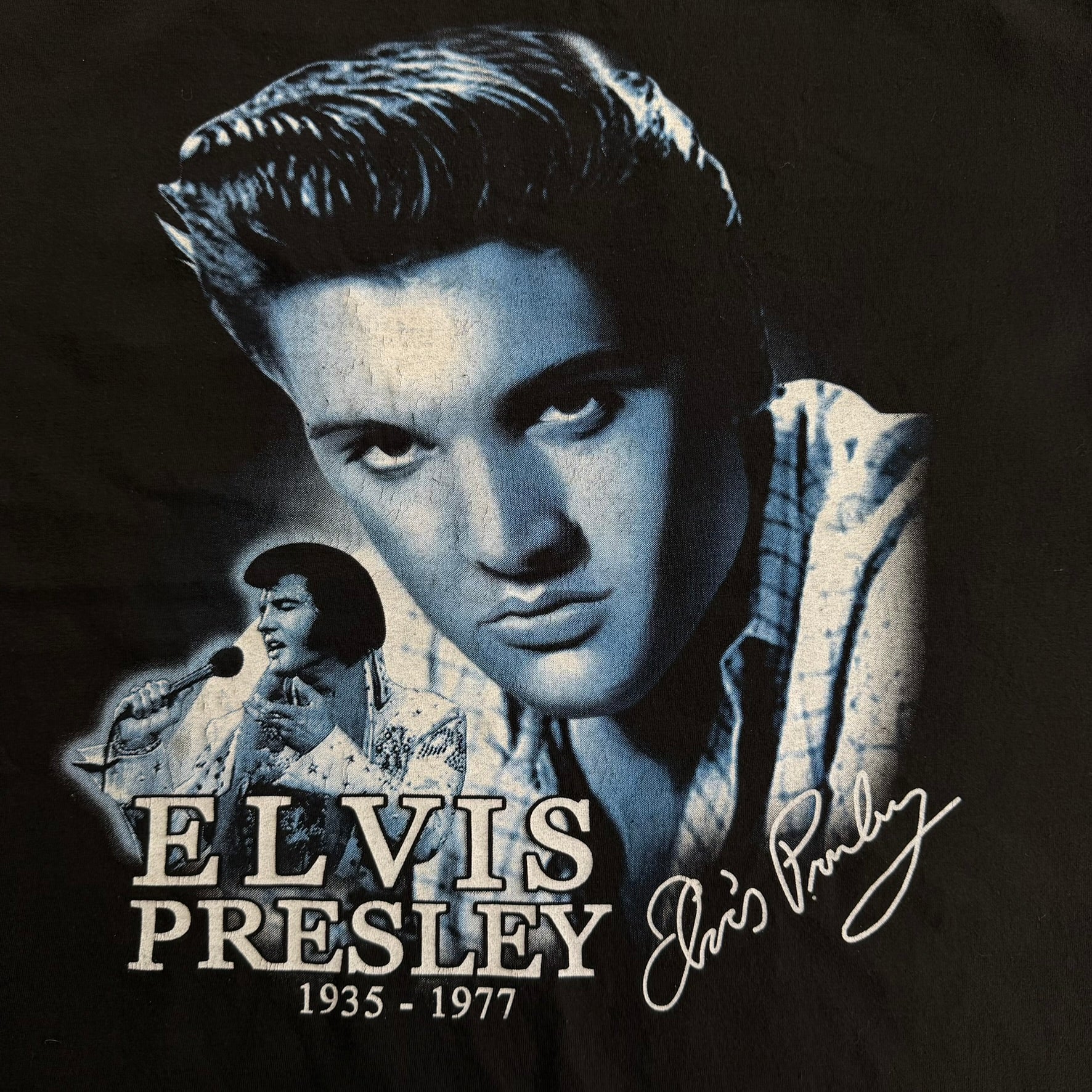 J- Vintage Elvis Presley Picture Graphic South Pole Tag Tee - XL