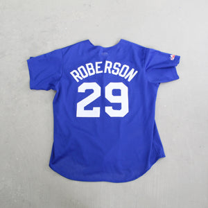 D- Vintage Toronto Blue Jays MLB Majestic Mesh Baseball Jersey