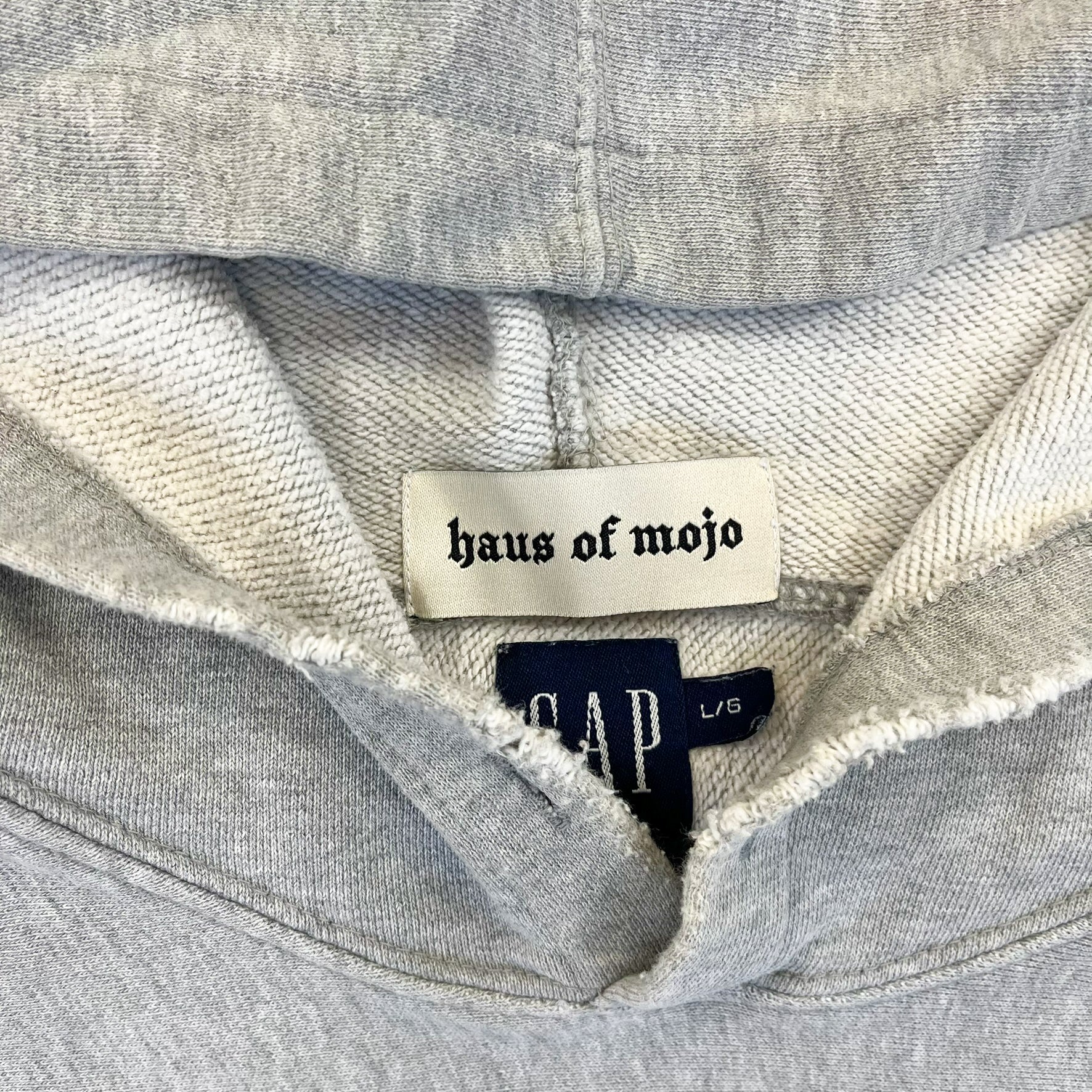 F- HOM Gap Athletic Puff Text Cropped Reworked Hoodie